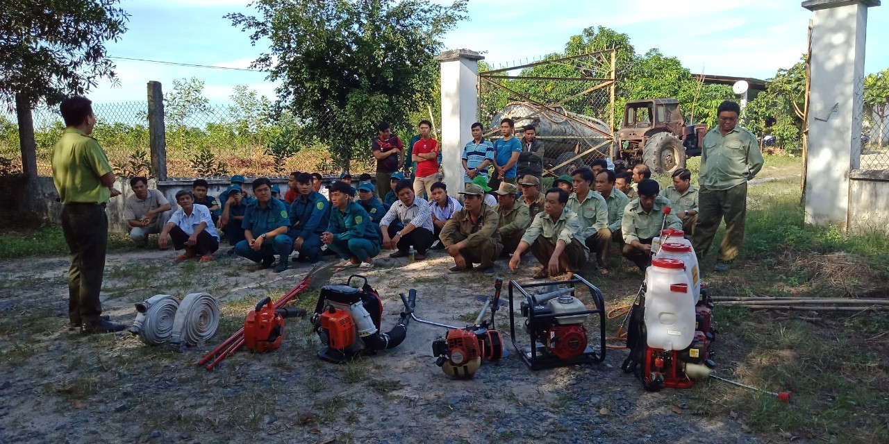 Tập huấn phòng cháy, chữa cháy rừng cho cộng đồng trên địa bàn huyện Hớn Quản